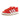 Der Adidas Campus rot ist ein roter Wildleder-Sneaker von Adidas mit weißen Streifen, einer weißen Sohle, roten Schnürsenkeln und einem runden weißen Logo auf der Zunge.