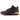 Schwarzer Sportschuh mit High-Top-Design, strukturiertem Seitenmuster und Sohlenverlauf von Orange nach Rot, inspiriert vom legendären Nike Air Jordan 3 x J Balvin „Rio“.
