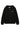 Der LowLights Women Basic Zip Hoodie schwarz hat eine Kapuze, Fronttaschen und ein kleines weißes "LowLights"-Logo auf der linken Brust.