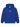 Der Felicious Basic Hoodie Electric Blue von Felicious zeichnet sich durch eine kleine weiße Brustgrafik und einen Text auf einfarbigem Hintergrund aus.
