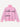 Der Another Cotton Another Knit Turtleneck Pink ist ein rosafarbener Pullover mit gerippten Bündchen und Saum und dem Schriftzug "Another Cotton" in schwarzer Kursivschrift auf der Vorderseite.