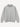Der Signature Knit Sweater von Another Cotton in Grau ist aus weicher Baumwolle gefertigt, hat lange Ärmel, einen gerippten Stehkragen, Bündchen und Saum, eine dezente weiße Bruststickerei und einen weißen Aufnäher am linken Ärmel in der Nähe des Bündchens.