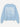 Der Another Cotton Far Away From Home Knit Sweater Blue ist ein kuscheliger Baumwollstrickpullover mit weißem "Far Away From Home"-Schriftzug und einer verspielten Stiefel- und Hausschuhgrafik auf der Rückseite.