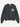 Der Another Cotton Signature A Knit Sweater Grey von Another Cotton ist ein dunkelgrauer, langärmeliger Strickpullover mit einem weißen und hellgrauen Aufnäher auf der linken oberen Brust.