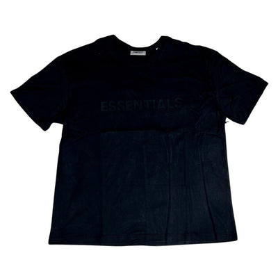 Essentials Embroidered Logo T-Shirt Black