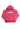 Der Pegador Suta Oversized Hoodie Vintage Digital Pink von Pegador Women zeigt auf der Vorderseite ein weißes, abstraktes Textdesign. Er verfügt über eine praktische Vordertasche und eine verstellbare Kapuze und kombiniert modernen Stil mit digitaler Vintage-Ästhetik.