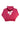 Der Pegador Suta Oversized Hoodie Vintage Digital Pink von Pegador Women verfügt über eine Kapuze und ein auffälliges großes weißes abstraktes Design auf der Rückseite, das dieses einzigartige Flair einfängt.