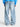 Sylt Sneaker Reternity Studded Denim Light Blue Jeans mit Nieten und Farbspritzern